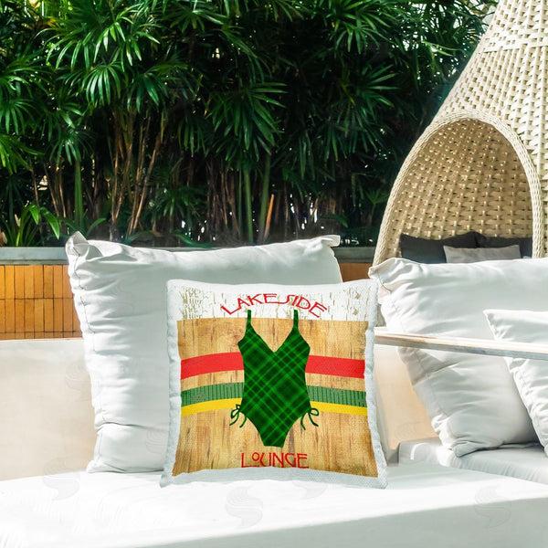 Stupell Industries Andrea Tachiera | Lakeside Lounge Swimsuit Printed Throw Pillow