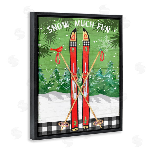 Stupell Industries Andrea Tachiera | Snow Much Fun Skis