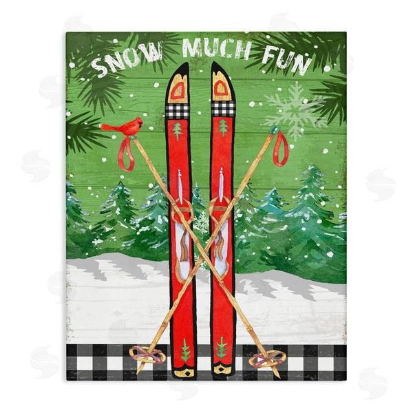 stupell industries Andrea Tachiera | Snow Much Fun Skis