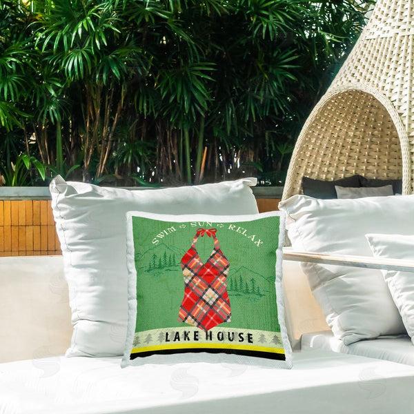 Stupell Industries Andrea Tachiera | Swim Sun Relax Printed Throw Pillow