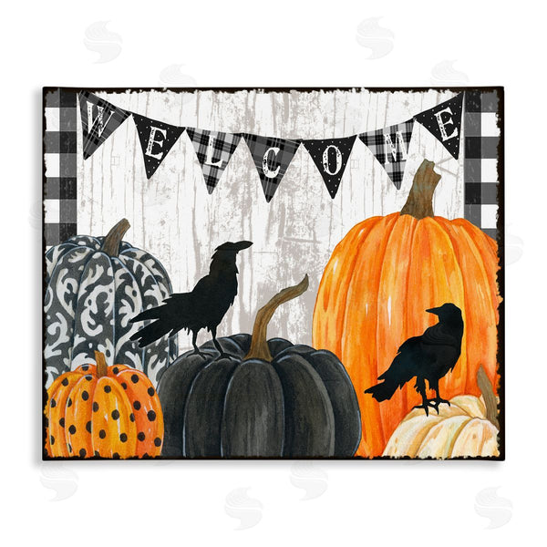 stupell industries Andrea Tachiera | Welcome Crows and Pumpkins