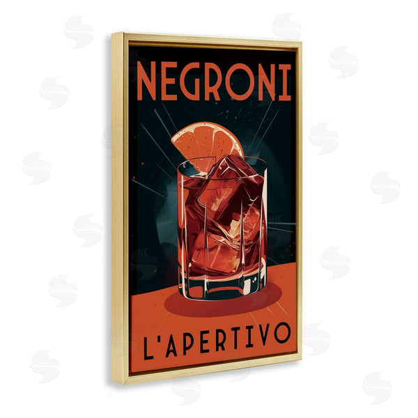 Stupell Industries Andreas Magnusson | Vintage Midcentury Negroni Drink