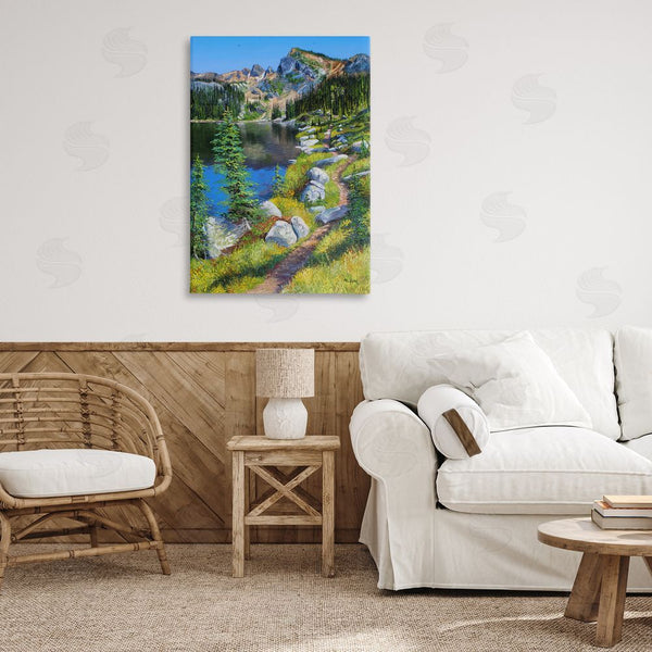 Stupell Industries Andrew Kiss | Alpine Lake Landscape Wall Art