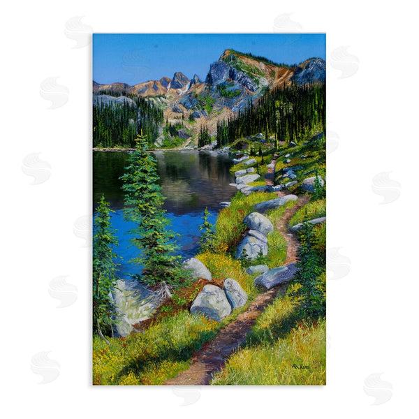 stupell industries Andrew Kiss | Alpine Lake Landscape Wall Art