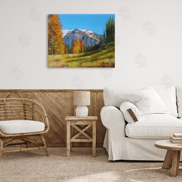 Stupell Industries Andrew Kiss | Autumnal Mountain Valley Wall Art