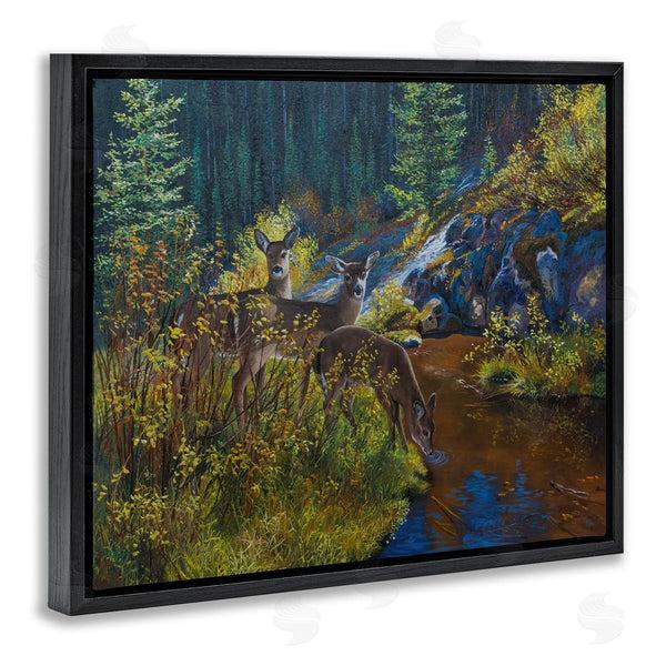 Stupell Industries Andrew Kiss | Deer Drinking From River Wall Art