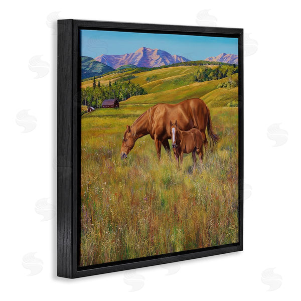 Stupell Industries Andrew Kiss | Horses Grazing In Meadow Wall Art