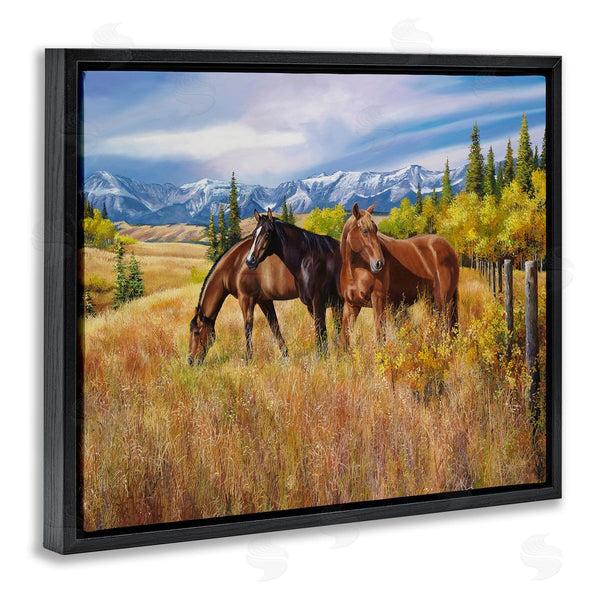 Stupell Industries Andrew Kiss | Horses In Country Pasture Wall Art