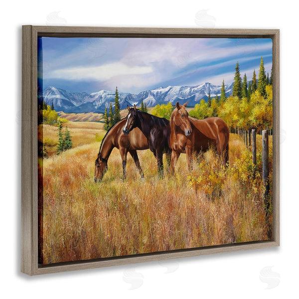 Stupell Industries Andrew Kiss | Horses In Country Pasture Wall Art