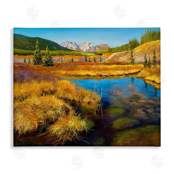 stupell industries Andrew Kiss | Lush Pond Landscape Wall Art