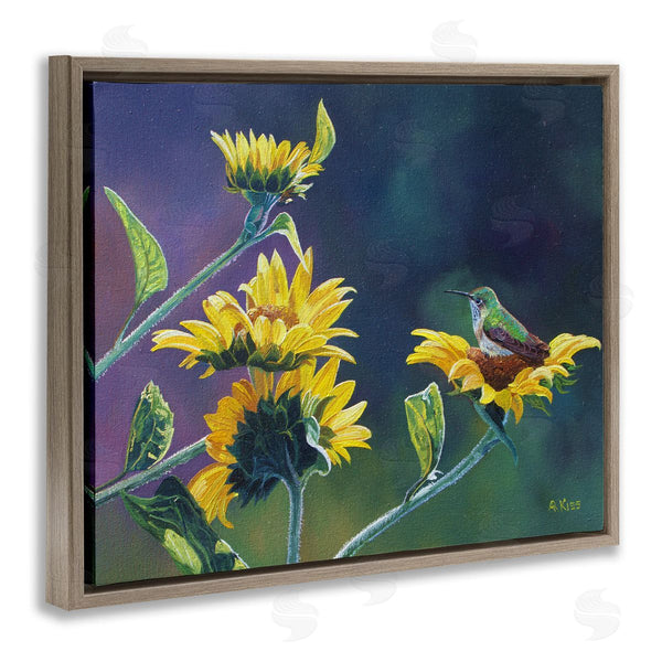Stupell Industries Andrew Kiss | Resting Birds On Sunflowers Wall Art