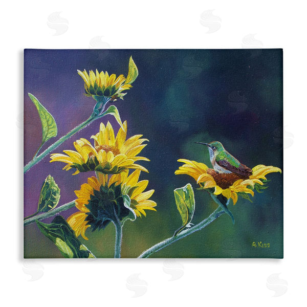 stupell industries Andrew Kiss | Resting Birds on Sunflowers Wall Art