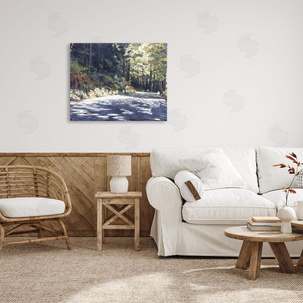 Stupell Industries Andrew Kiss | Sunlit Woodland Road Wall Art