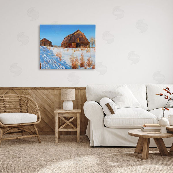 Stupell Industries Andrew Kiss | Winter Country Barn Wall Art