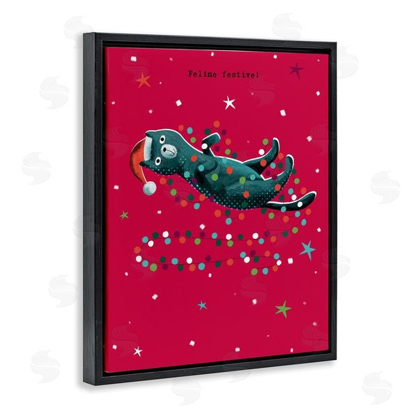 Stupell Industries Andrew Thornton | Feline Festive Christmas Cat Wall Art
