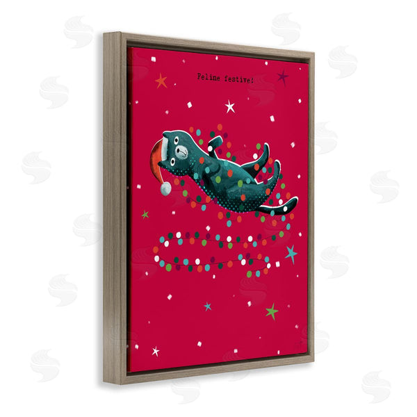 Stupell Industries Andrew Thornton | Feline Festive Christmas Cat Wall Art