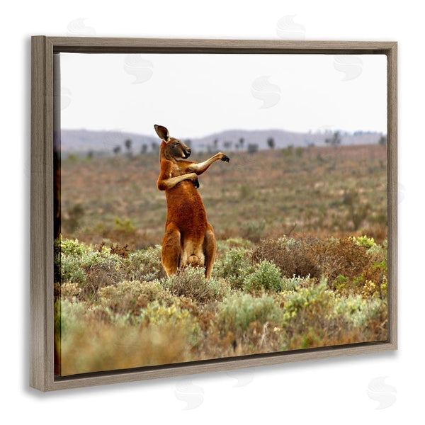 Stupell Industries Andrey Glijov | Kangaroo Savanna Landscape Wall Art