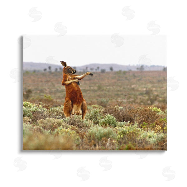 stupell industries Andrey Glijov | Kangaroo Savanna Landscape Wall Art