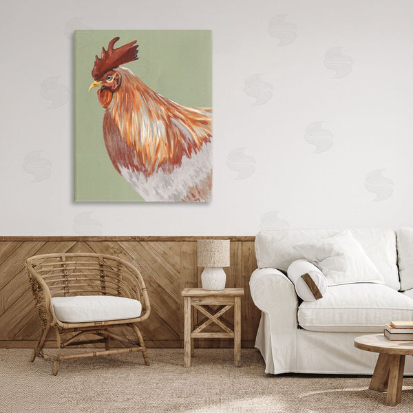 Stupell Industries Andy Beauchamp | Gallant Rooster Portrait Wall Art