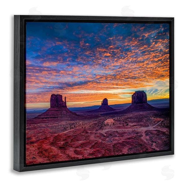 Stupell Industries Andy Crawford Photography | Mesa Buttes Desert Canyon Radiant Orange Sunset Wall Art
