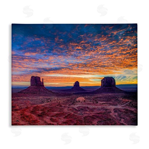 stupell industries Andy Crawford Photography | Mesa Buttes Desert Canyon Radiant Orange Sunset Wall Art