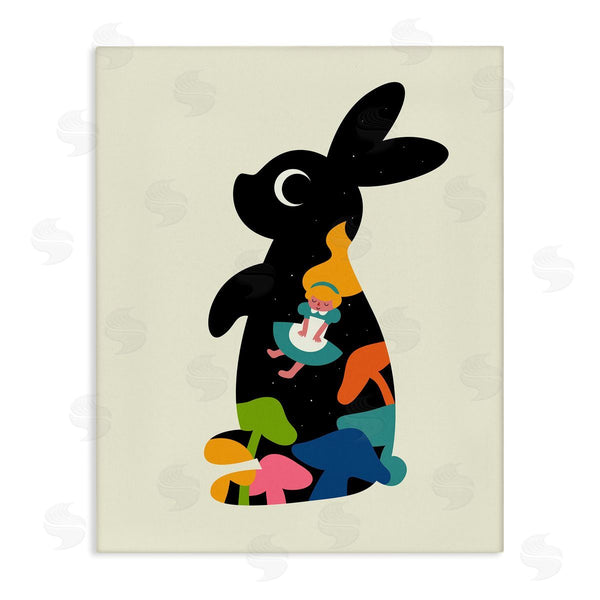 stupell industries Andy Westface | Alice Story Themed Rabbit