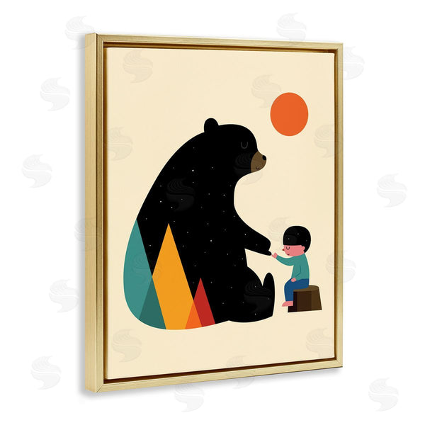 Stupell Industries Andy Westface | Bear & Boy Pinky Promise