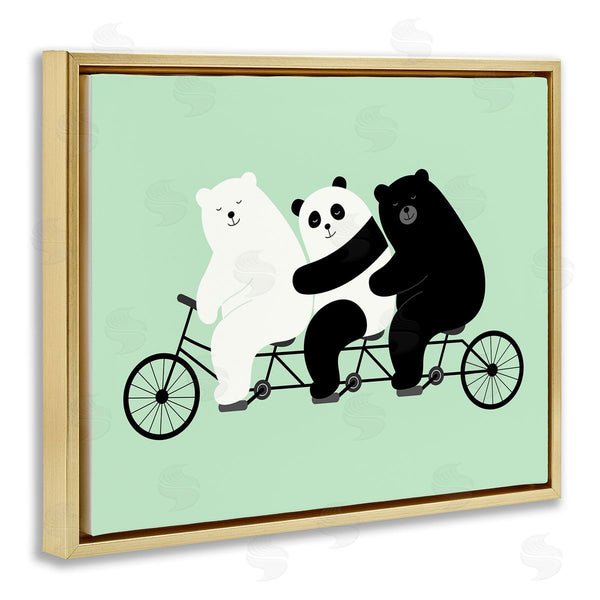 Stupell Industries Andy Westface | Bear Trio On Bicycle