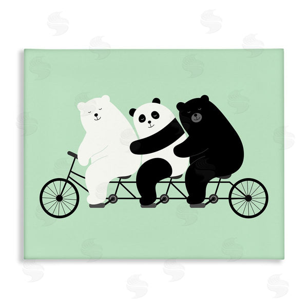 stupell industries Andy Westface | Bear Trio on Bicycle