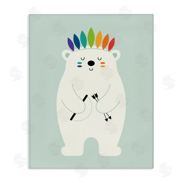 stupell industries Andy Westface | Bear with Bow & Arrows