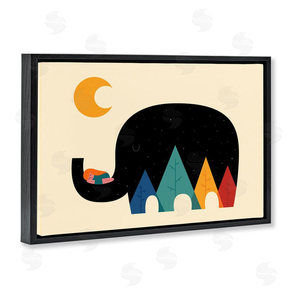 Stupell Industries Andy Westface | Elephant Silhouette & Nature