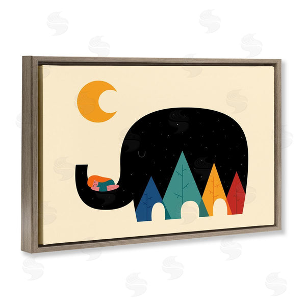 Stupell Industries Andy Westface | Elephant Silhouette & Nature