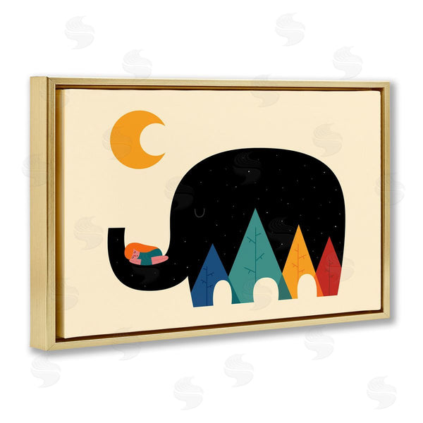 Stupell Industries Andy Westface | Elephant Silhouette & Nature