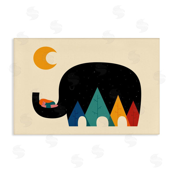 stupell industries Andy Westface | Elephant Silhouette & Nature