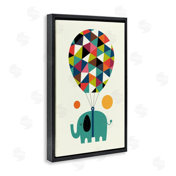 Stupell Industries Andy Westface | Elephant With Geometric Balloon
