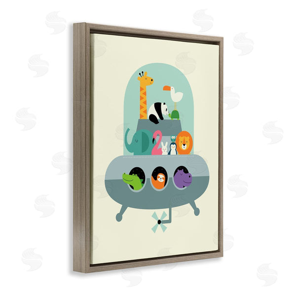 Stupell Industries Andy Westface | Jungle Animals In Spaceship