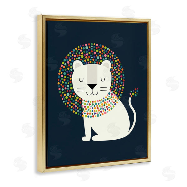 Stupell Industries Andy Westface | Lion With Speckled Mane