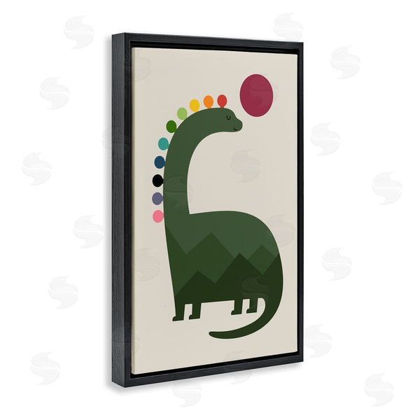 Stupell Industries Andy Westface | Minimal Rainbow Dinosaur