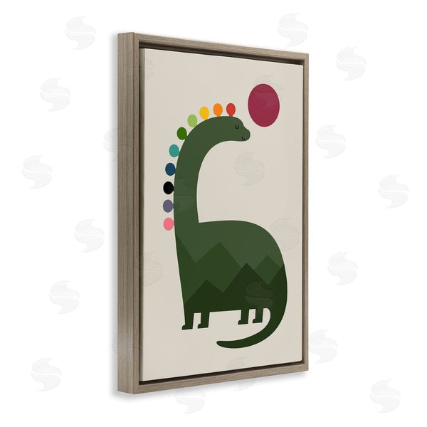 Stupell Industries Andy Westface | Minimal Rainbow Dinosaur