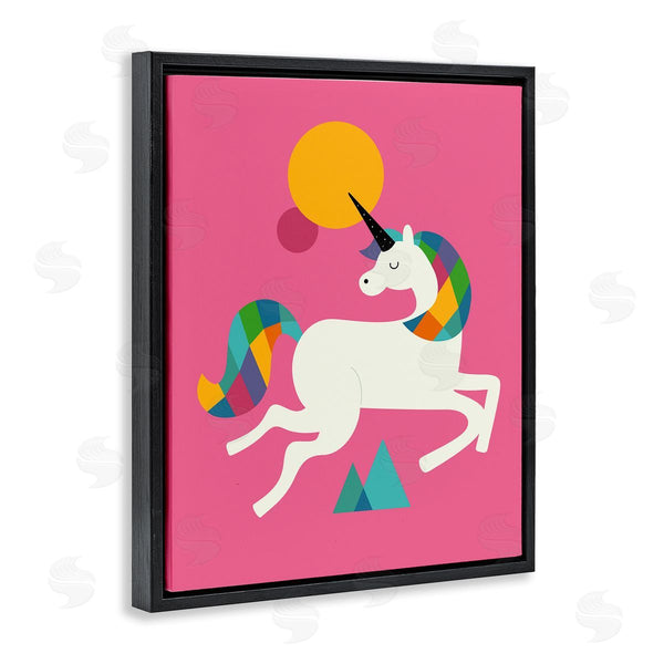 Stupell Industries Andy Westface | Minimal Unicorn & Nature