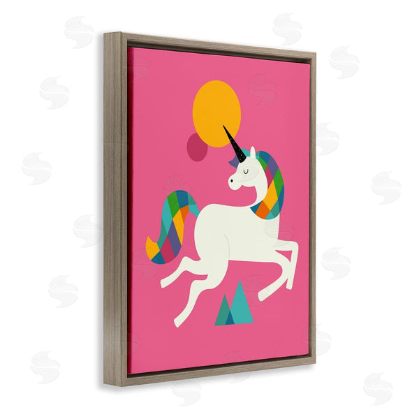 Stupell Industries Andy Westface | Minimal Unicorn & Nature