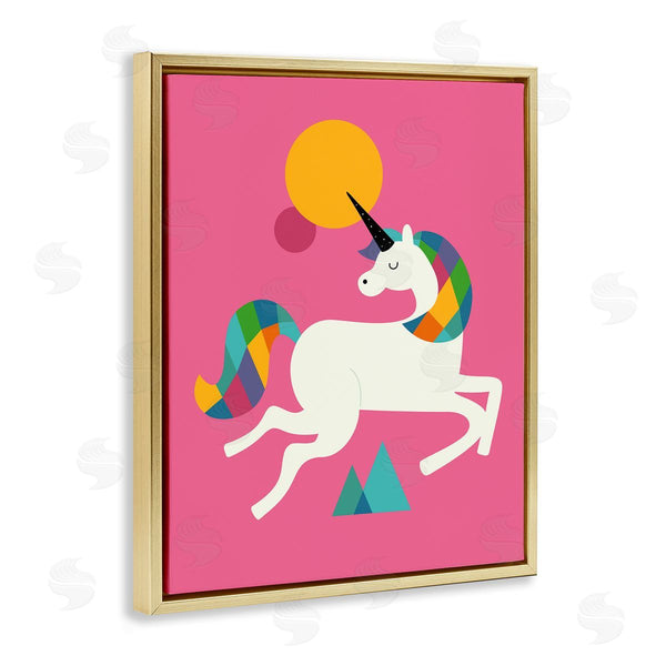 Stupell Industries Andy Westface | Minimal Unicorn & Nature