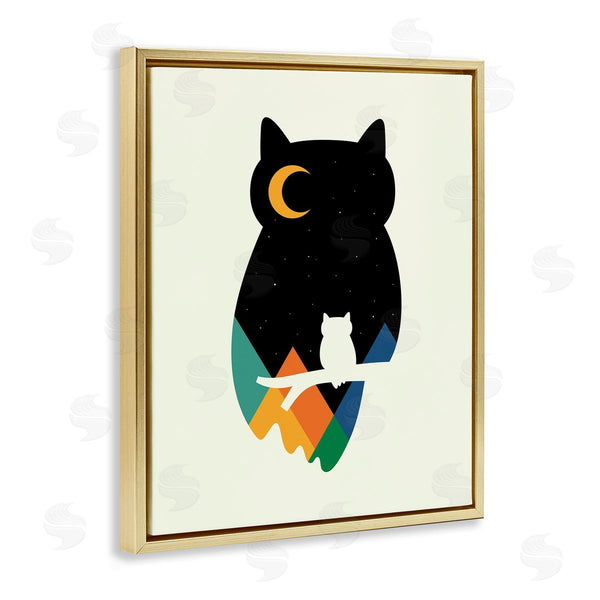 Stupell Industries Andy Westface | Mountains In Owl Silhouette