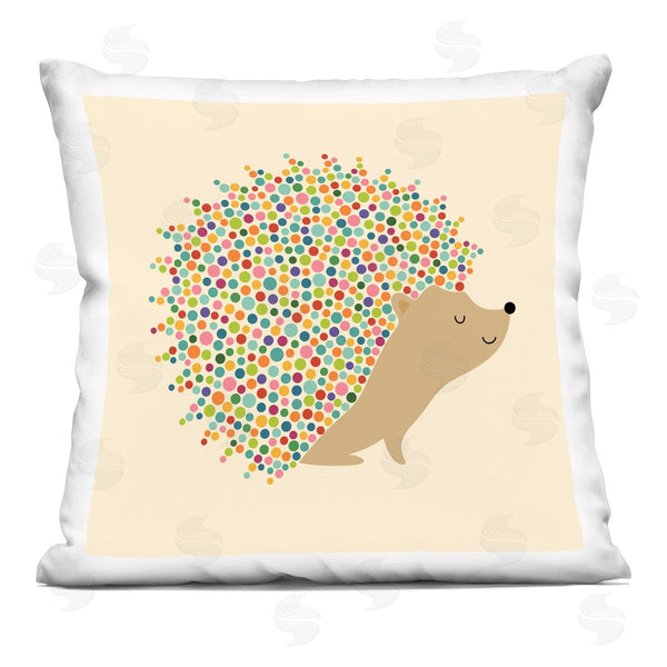 stupell industries Andy Westface | Speckled Dots Hedgehog Printed Throw Pillow