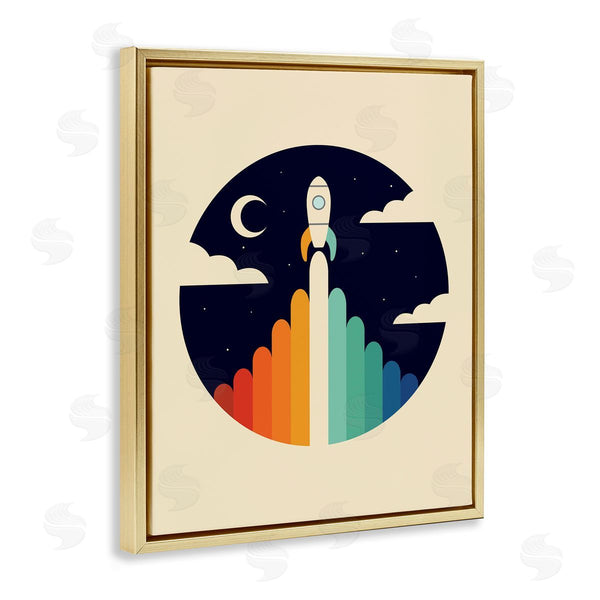 Stupell Industries Andy Westface | Vintage Hued Spaceship