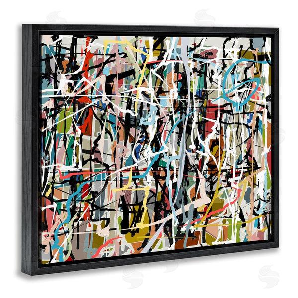 Stupell Industries Angel Estevez | Abstract Paint Splatter Composition Wall Art