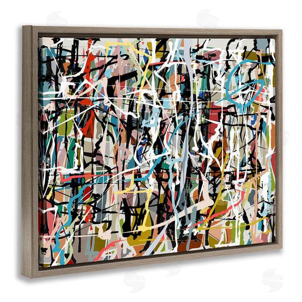 Stupell Industries Angel Estevez | Abstract Paint Splatter Composition Wall Art
