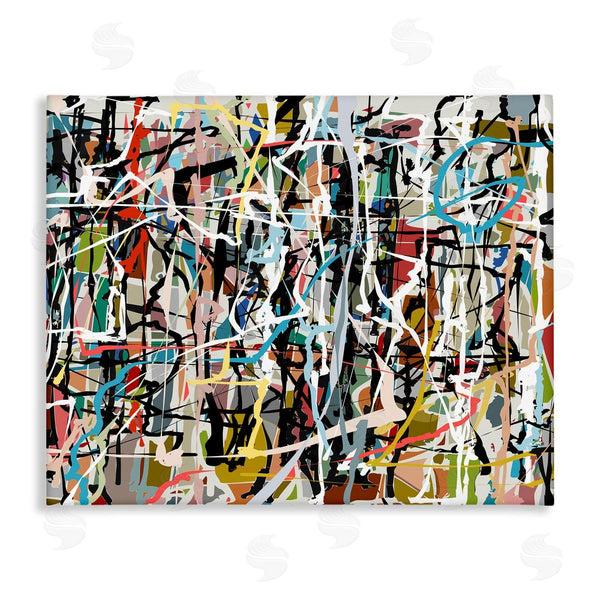stupell industries Angel Estevez | Abstract Paint Splatter Composition Wall Art