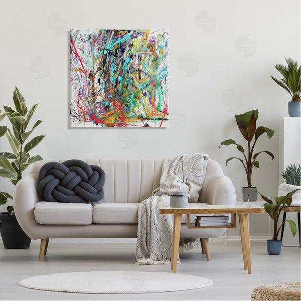 Stupell Industries Angel Estevez | Urban Splatter Chaotic Abstraction Wall Art