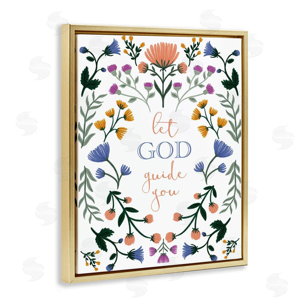 Stupell Industries Angel Nicole | Floral Let God Guide You